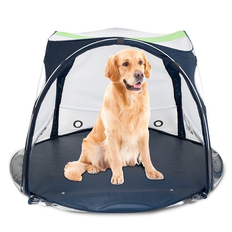 Pet Tent Pop Up Dog House Outside Pet Enclosure Tent Indoor Playpen Portable for Travel Outdoor in Summer