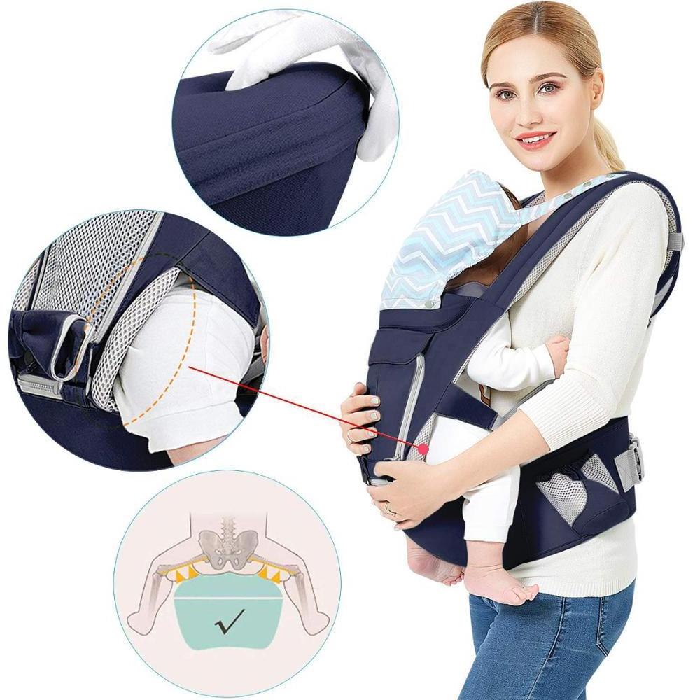 BSCI factory Multifunction soft breathable 4 in 1 hip seat baby holder front facing baby carrier