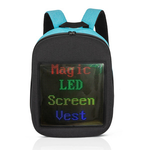 Smart LED Screen Large Capacity Business Backpack   Outdoor Led Display LightScreen Backpack Bag