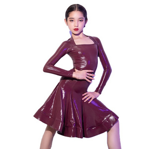 Vennystyle Advanced Summer Rules Girls National Standard Competition Dress New Latin Dance Costume with Big Swing Skirt