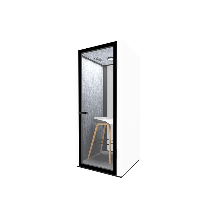 White and Small soundproof booth Office pod meeting work pods acoustic silent cabin British telephone booth