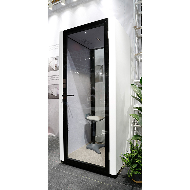 White and Small soundproof booth Office pod meeting work pods acoustic silent cabin British telephone booth