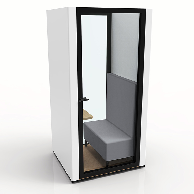 White and Small soundproof booth Office pod meeting work pods acoustic silent cabin British telephone booth