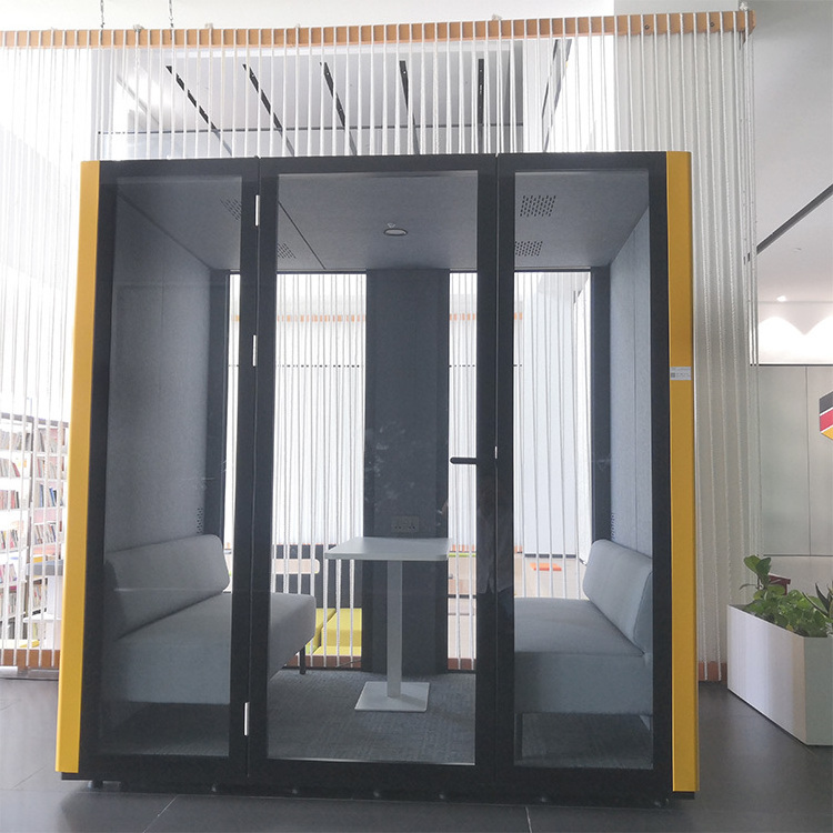 Soundproof Silent Office Meeting Booth Office Pod Noise Isolation Phone Booth Recording Studio Booths