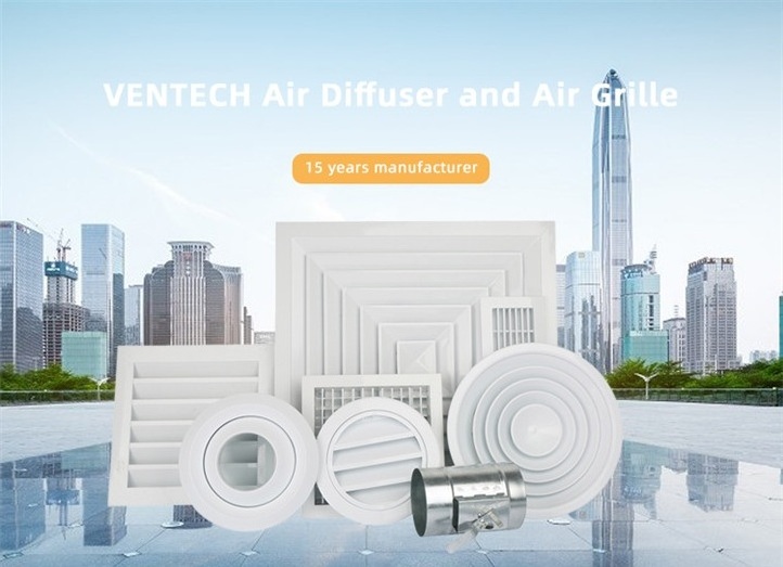 Hvac System Roof Exhaust Conditioning Supply Ceiling Air Conditioner Wall Vent Ventilation Return Aluminum Air Grilles