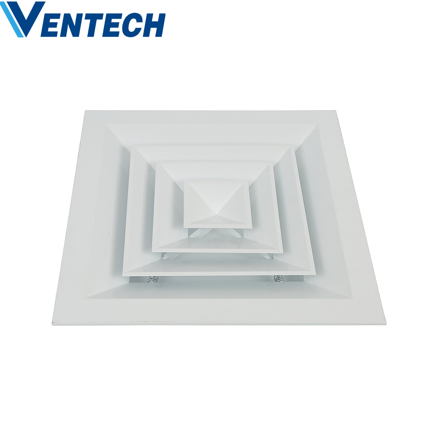 Ventech High Quality Customized Size Aluminum 4 Way Square Air Diffuser Square Ceiling Diffusers for office building