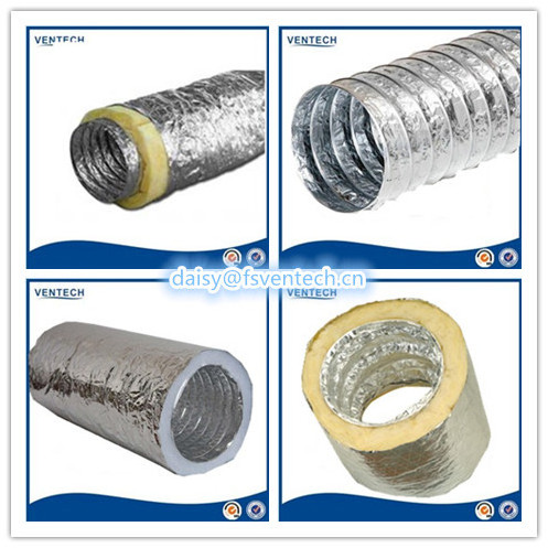 HVAC system aluminum supply round insulation insulated Flexible Duct