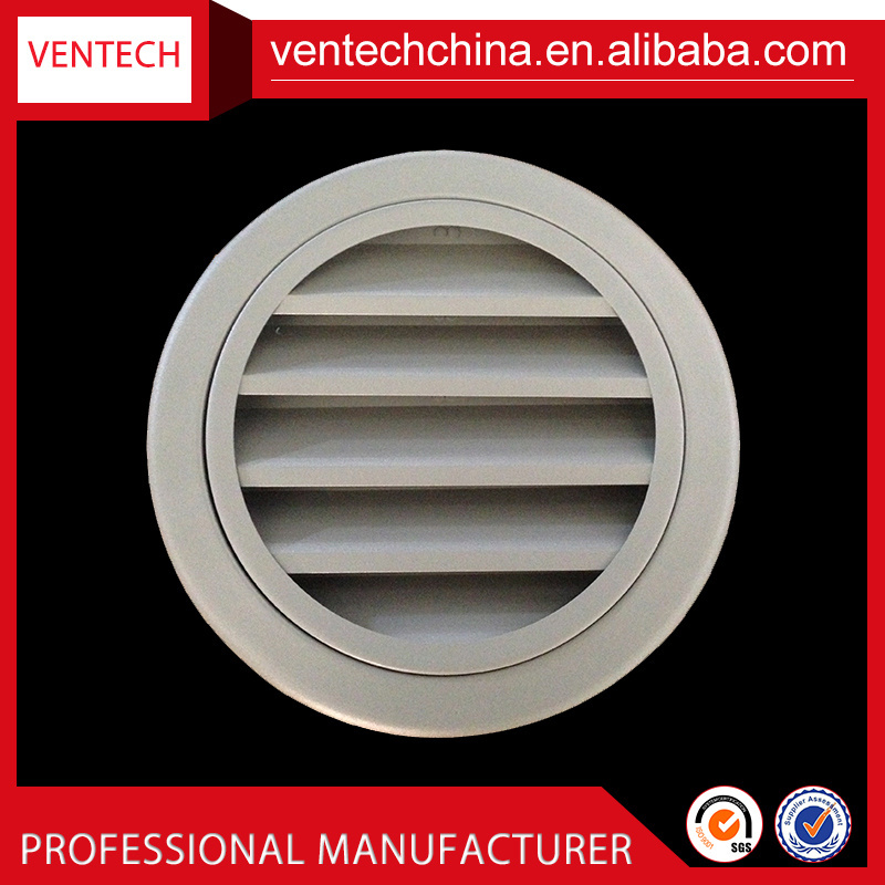 Air conditioning air vents ceiling diffuser aluminium round weather louver