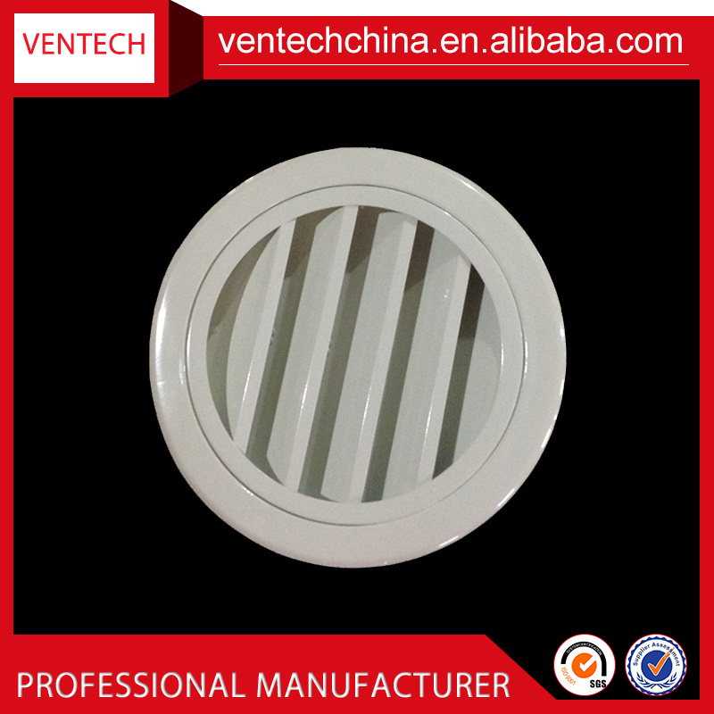 Air conditioning air vents ceiling diffuser aluminium round weather louver