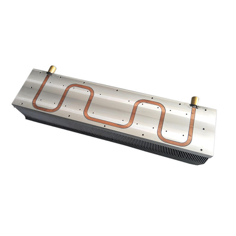 High power Copper Tube Liquid Cold Plate With Skiving Fins Heatsinks