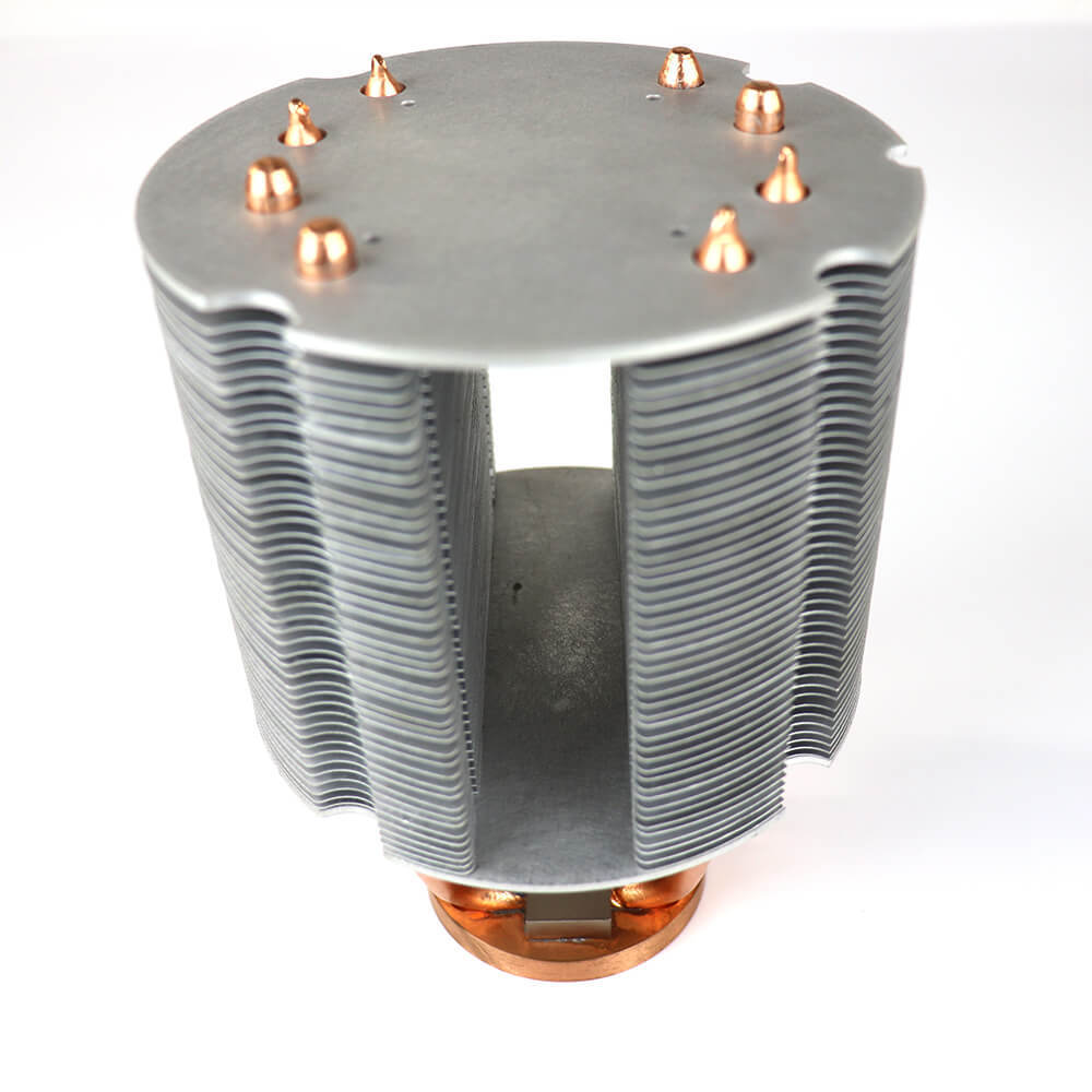 Aluminum Fins Welding Copper Pipe Heat Sink for LED Light