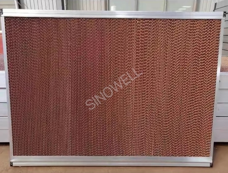 green house cool cell pad used 7090 plastic evaporative cooling pad machine for poultry farm honeycomb filter air cooling pad