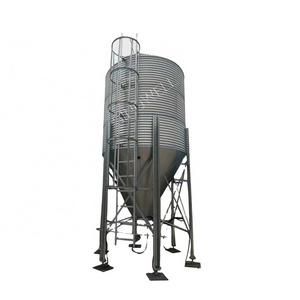 3 Ton 20 Ton Sunflower Seeds Feed Grain Silo Bins For Sale automatic galvanized poultry silo product poultry feed factory silo