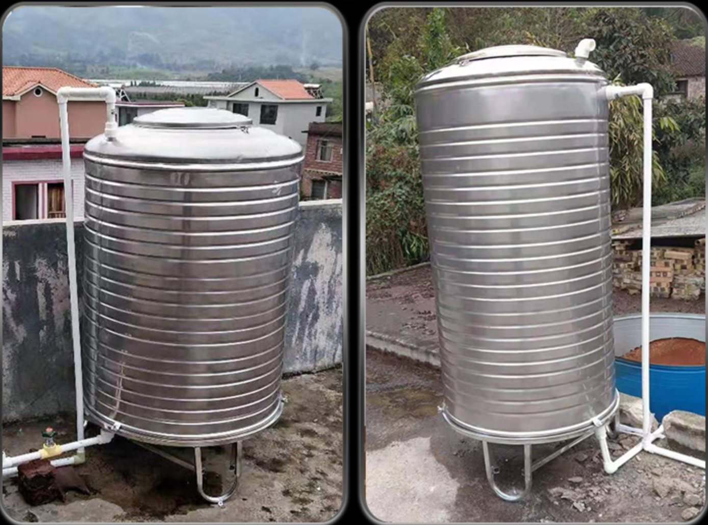 Cheap Price 10000 Liter Large stainless steel Chemical storage sanitary vessel cosmetic stainless steel tank water storage tank