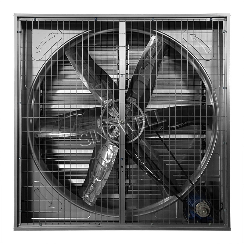 Air blower fan greenhouse 250W Solar Powered Large-scale Exhaust Fan aluminum commercial tunnel ventilation fan