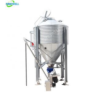 China Supplier 10-100 Ton Small Grain Silo Steel Grain Feed Bin grain storage storage feed silos fully automatic pregnancy line