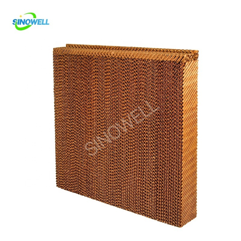 green house cool cell pad used 7090 plastic evaporative cooling pad machine for poultry farm honeycomb filter air cooling pad