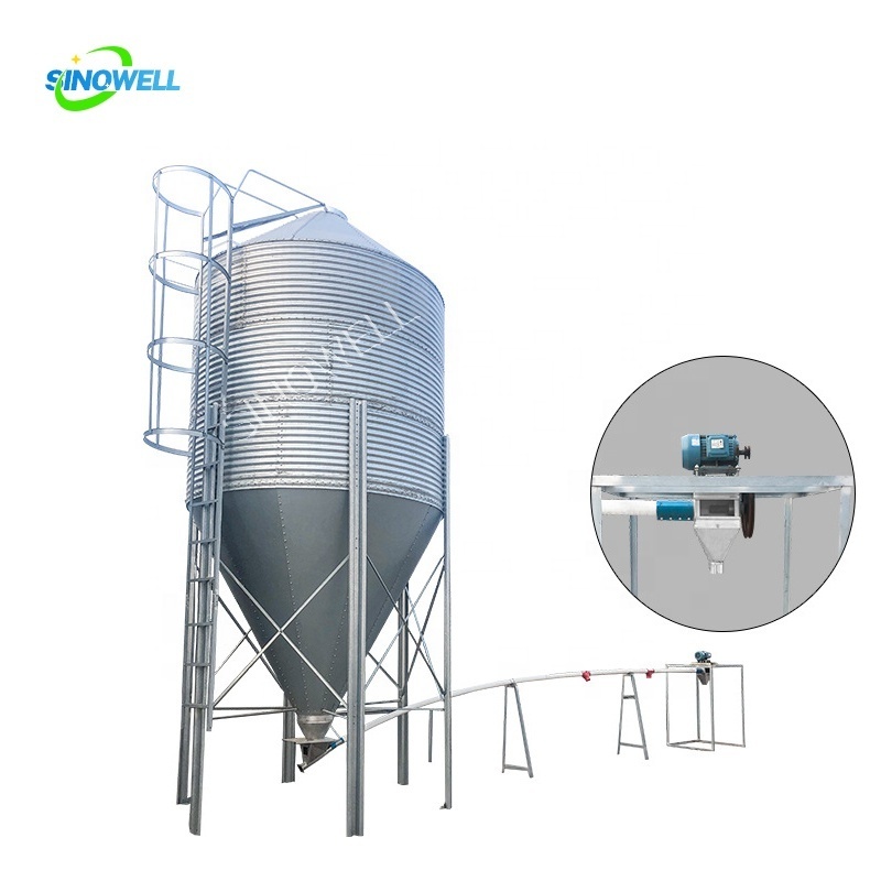 Storage Grain Galvanize Corn Seed Feed Grain Silos Bins For Rice Mill storage silo for poultry feed plant pig feeds storage