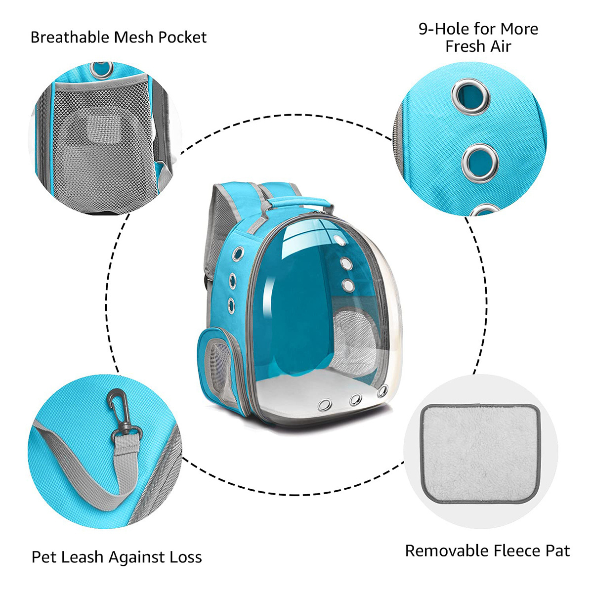 Fashionable Hot sale Custom Breathable Outdoor Portable Travel Bag Holder Pet Carrier Dog Backpack for sale