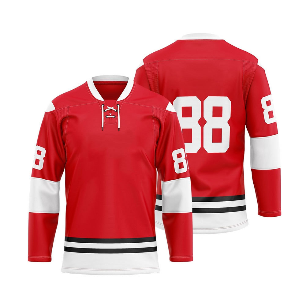 New Design Wholesale Cheap Ice Hockey Jersey Sublimation Ice Hockey Jersey Long Sleeve Ice Hockey Uniform Jersey