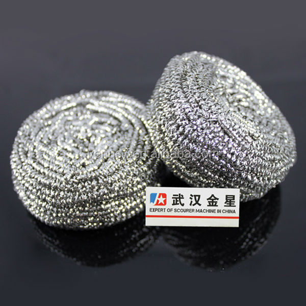 Kitchen Cleaning Scourer Ball, Stainless Steel Scourer, Washing Dish Mesh Scourer