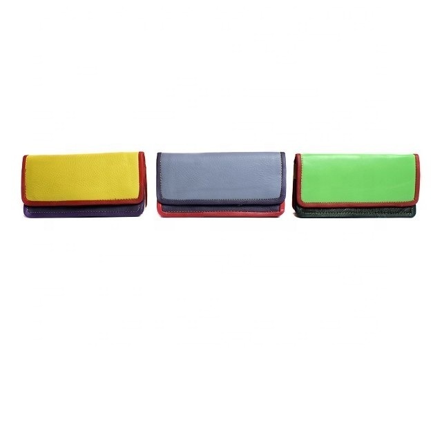 Genuine Leather Multi Color Latest Design Pure Leather Women Wallet