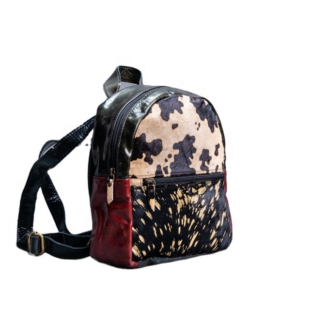 Fashion Leather Animal Print Anti Theft Men and Women  Bags Back Pack Bag Large Capacity  Backpack With Strap Handcrafted Bags