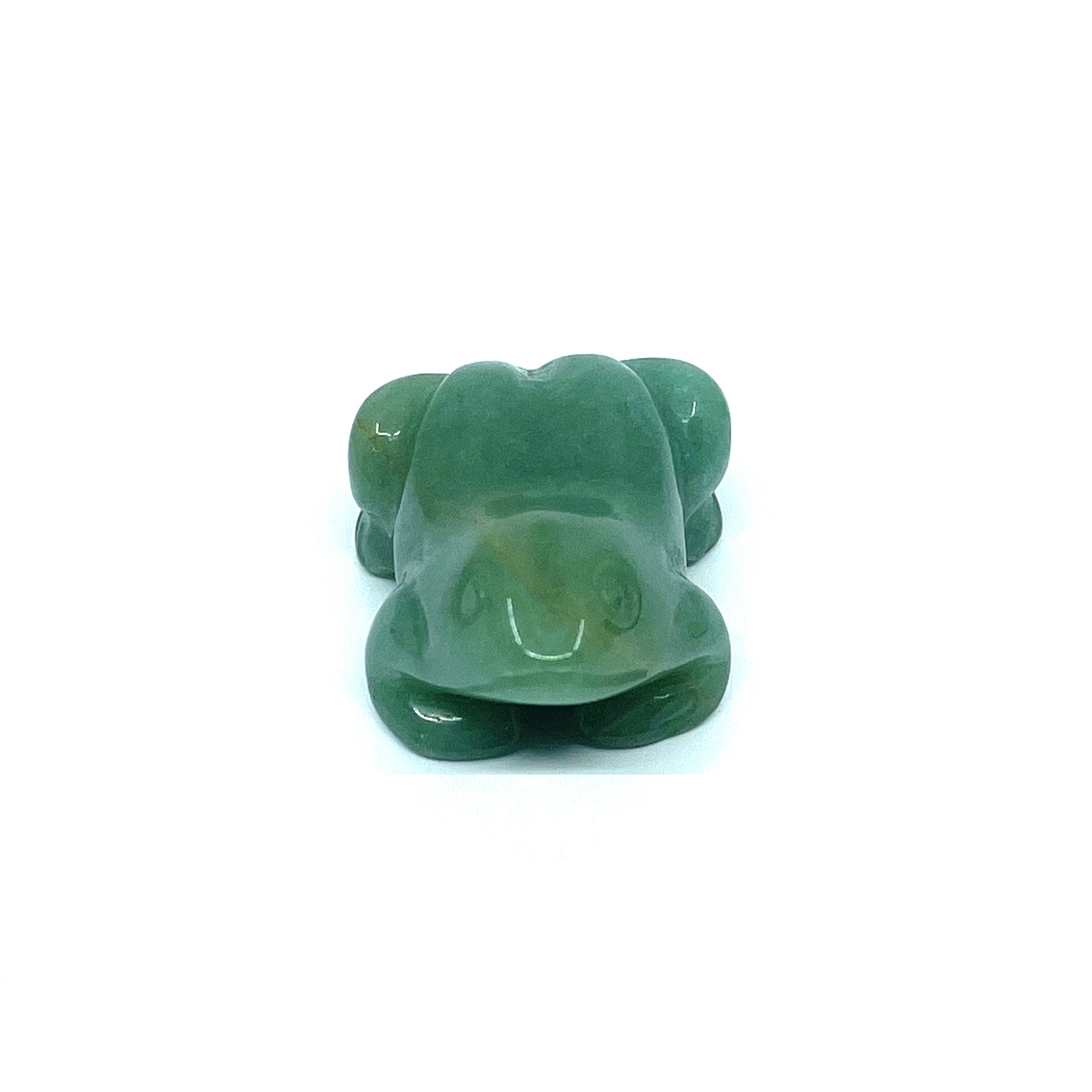 Natural Gemstone Green Aventurine Handcrafted Small Frog Figurine