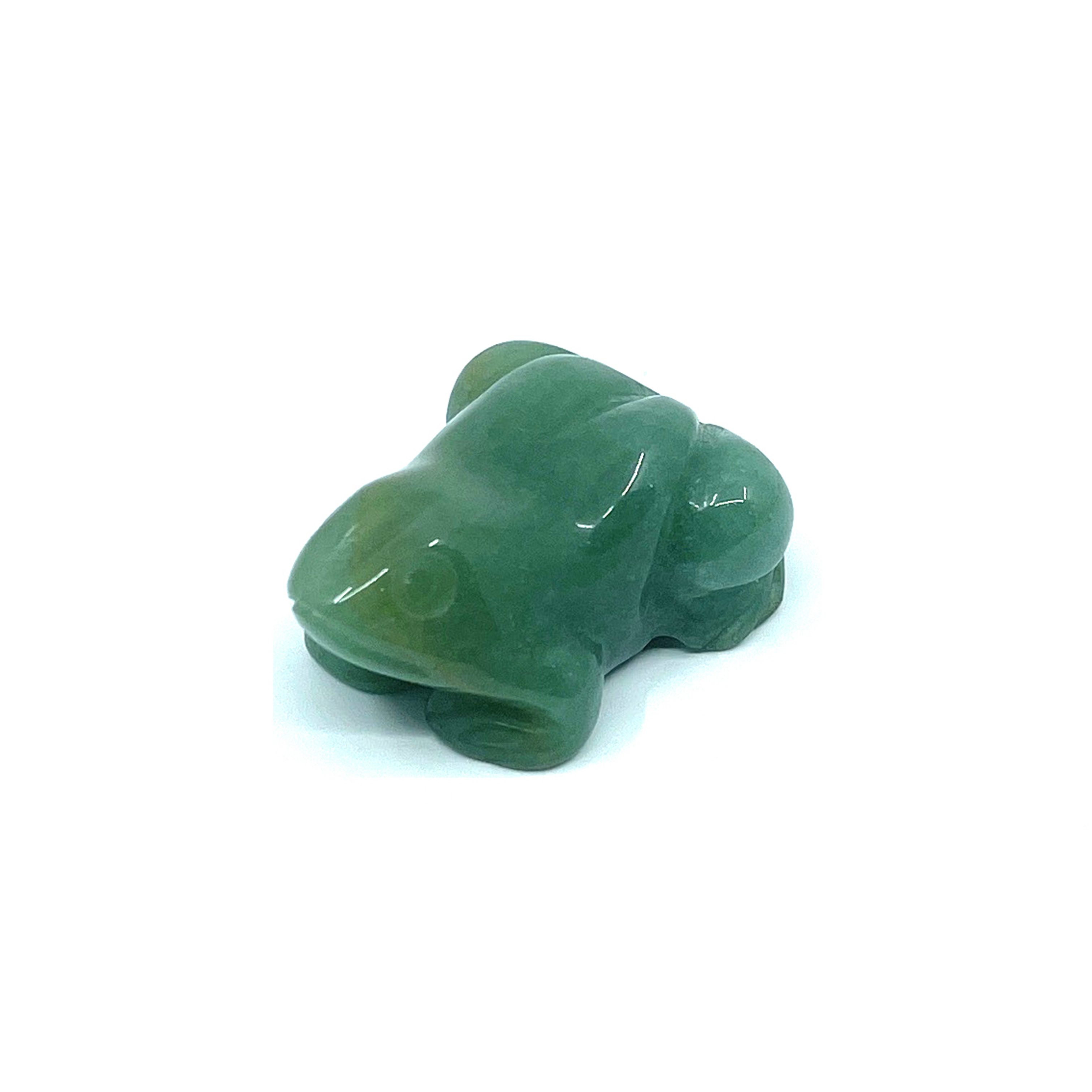 Natural Gemstone Green Aventurine Handcrafted Small Frog Figurine