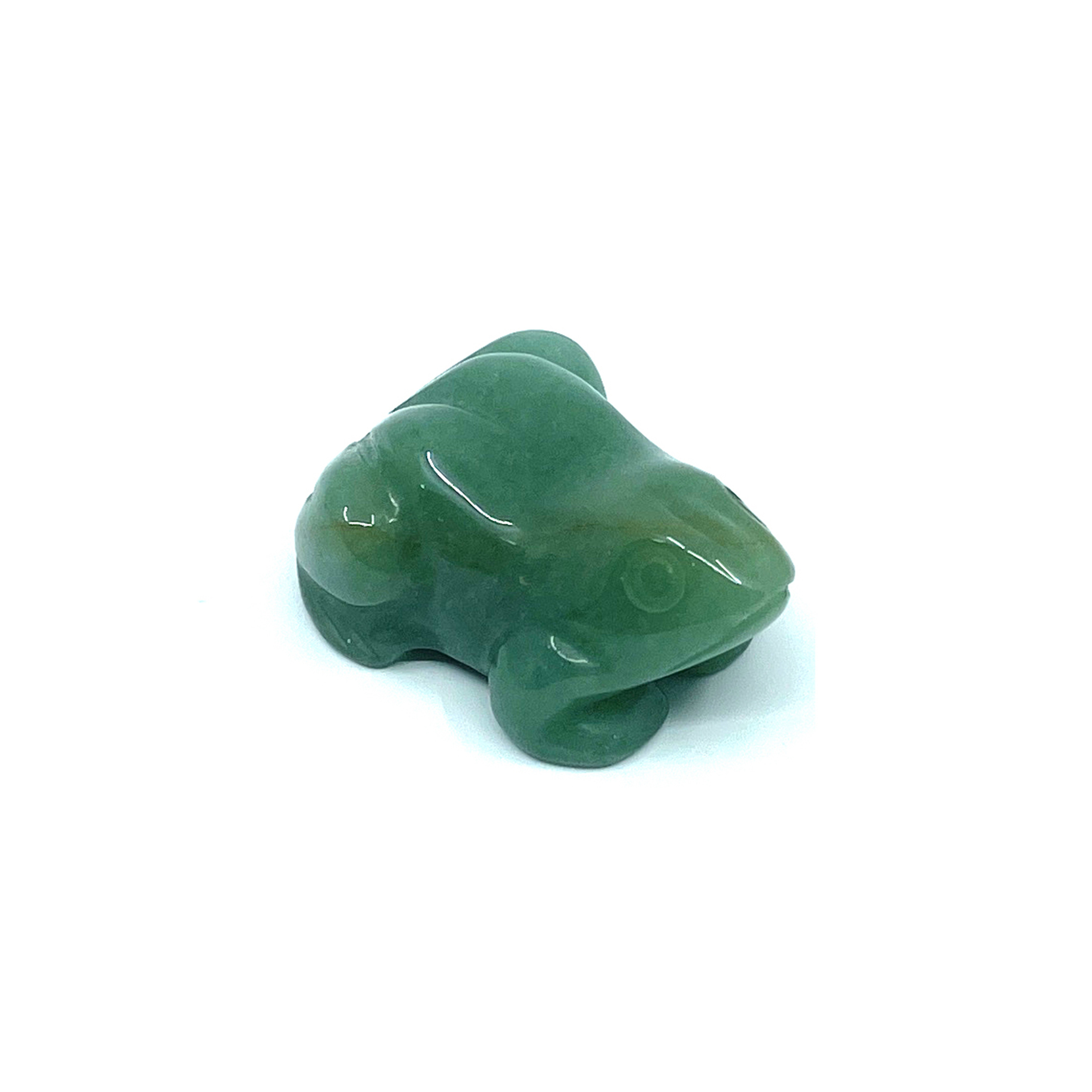 Natural Gemstone Green Aventurine Handcrafted Small Frog Figurine