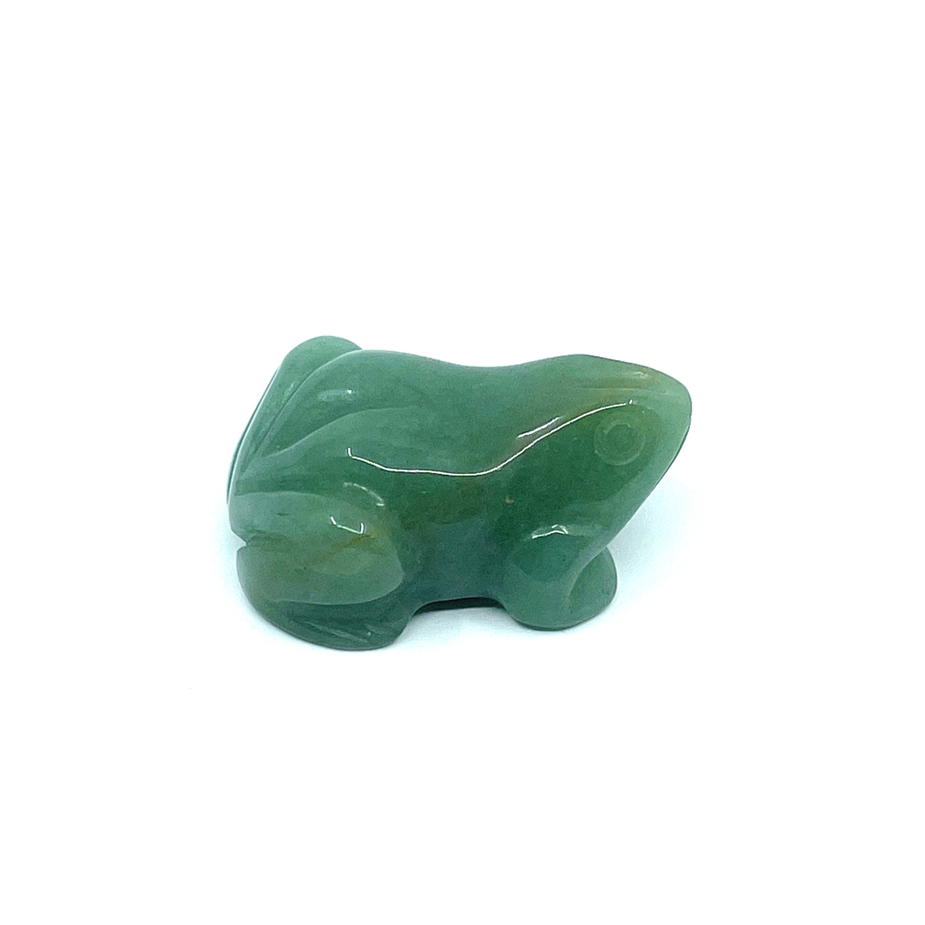 Natural Gemstone Green Aventurine Handcrafted Small Frog Figurine