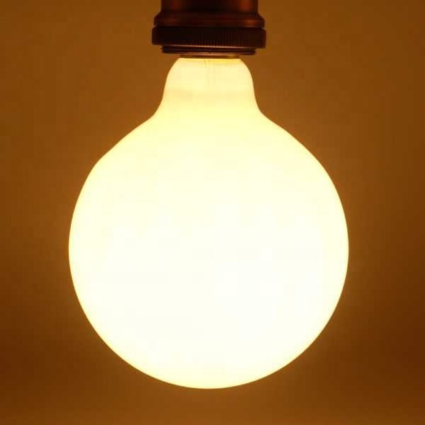 factory custom  G25 G80 DC12V Edison filament lamp home lighting Milky  glass shell Hotel cafe decoration LED bulb