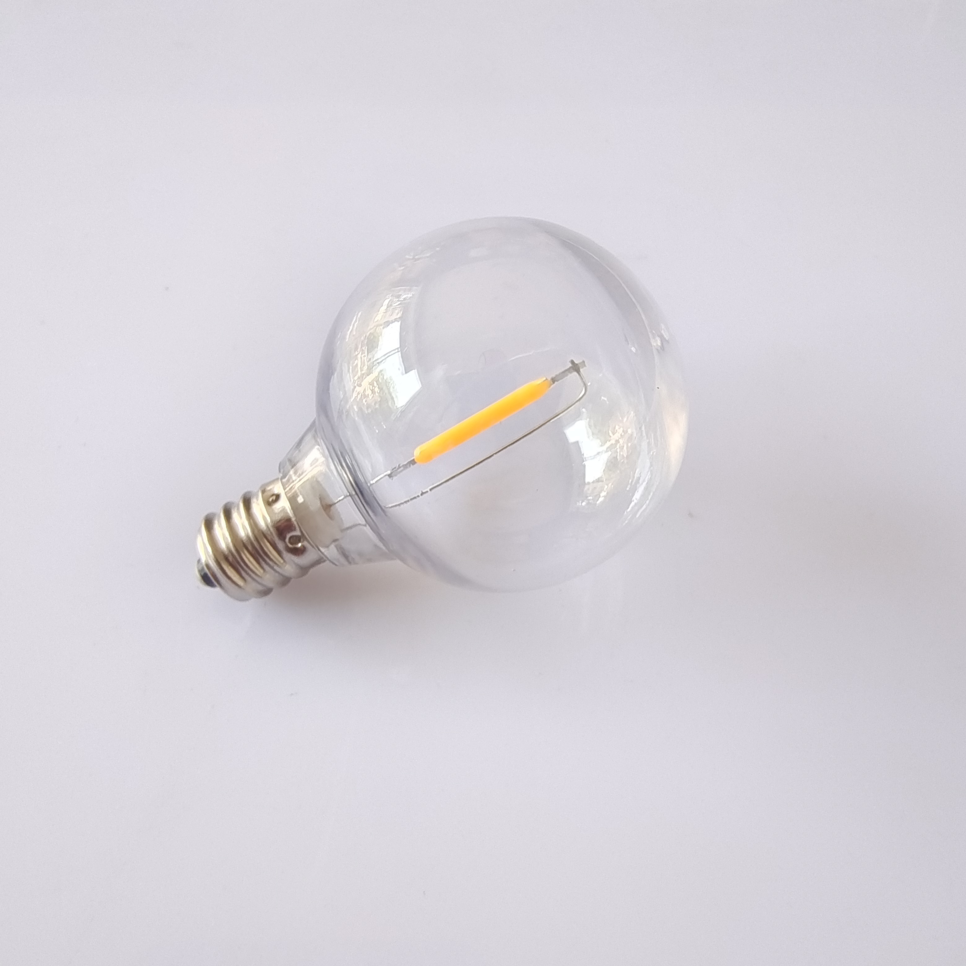 3V 5V 110V 220V E12 G40 LED Globe Bulb Shatterproof Plastic Shell Warm White Light Bulb For Outdoor  String Lights Decoration