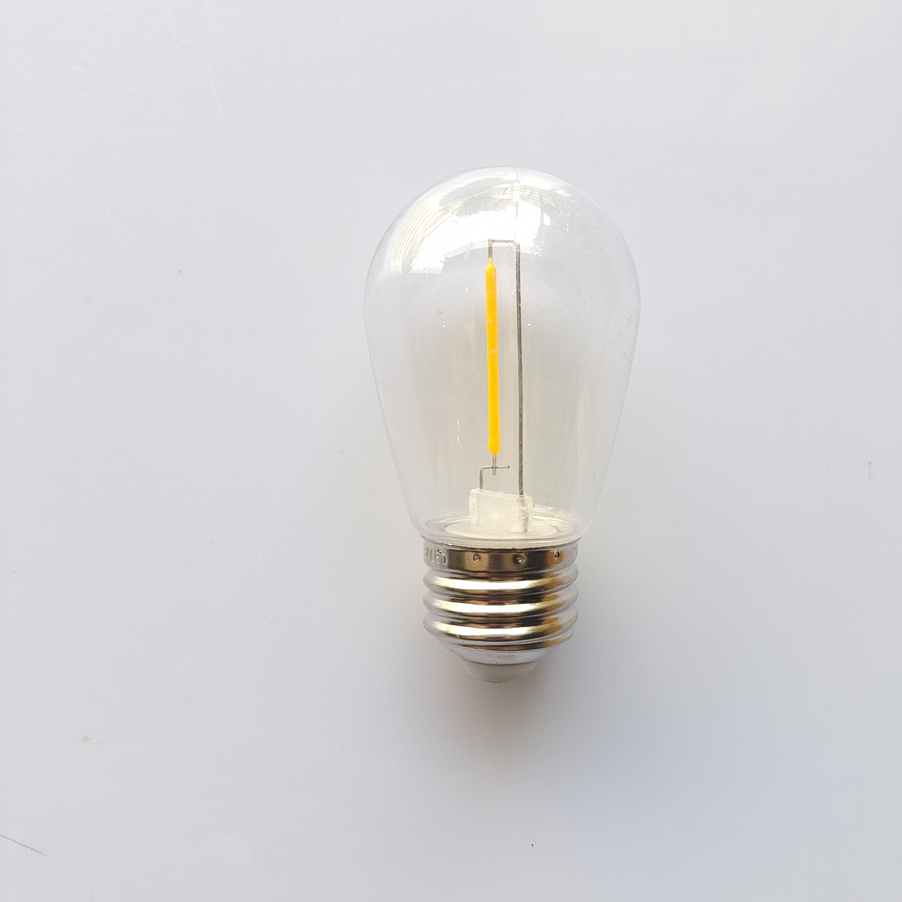 E26/E27  S14 LED Light Bulb Plastic Shell Shatterproof  Lights  Bulb  Warm White Replacement Bulb For String Lights