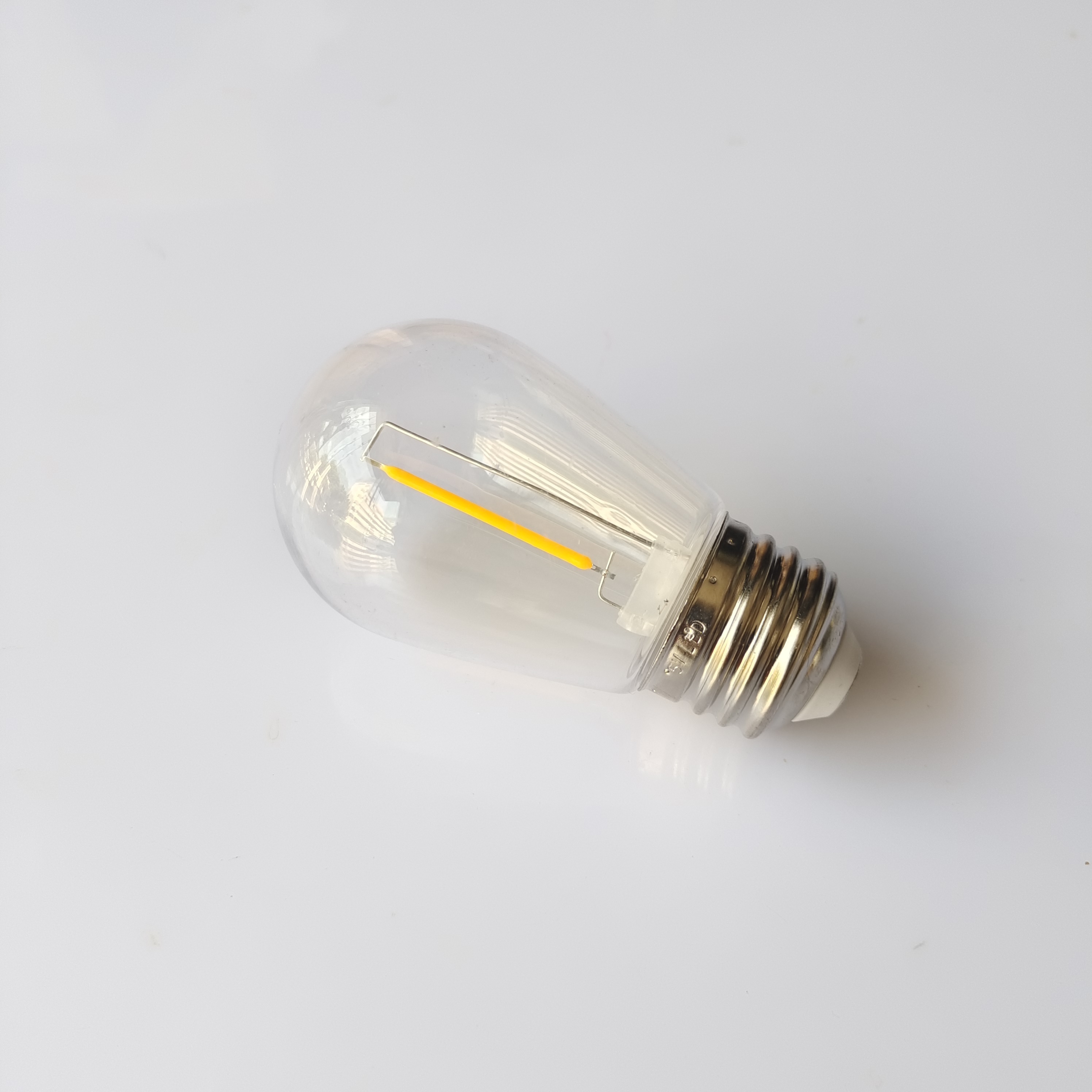 E26/E27  S14 LED Light Bulb Plastic Shell Shatterproof  Lights  Bulb  Warm White Replacement Bulb For String Lights