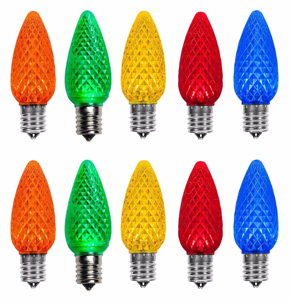 LED Lighting Bulb C7 C9 lamp of 0.5W 0.9W LED 120V 220V Christmas decoration E12 E14 E17