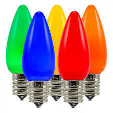 Christmas lights  c9 color changing plastic smooth string light bulb  Light string replacement bulb