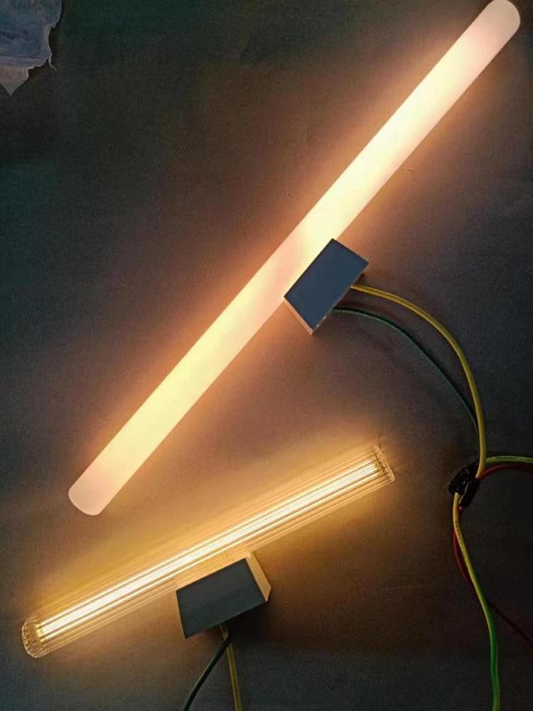 Factory Wholesale Good Quality S14S S14D 30cm 50cm Ripple Bathroom Mirror LED Filament Light Bulb 4W AC/DC Power Home Hotel