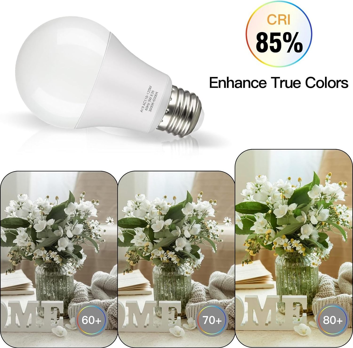 Hot Sale  High Quality 220-240V E27 5W 7W 9W 12W 15W A60 LED Lamp A19 LED Bulb For Bedroom Living Room Lighting