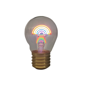 Popular Rainbow Shape Vintage LED Filament Bulb Rechargeable LED Decorative Lamp DC5V Atmosphere Night Lights For Party Decor