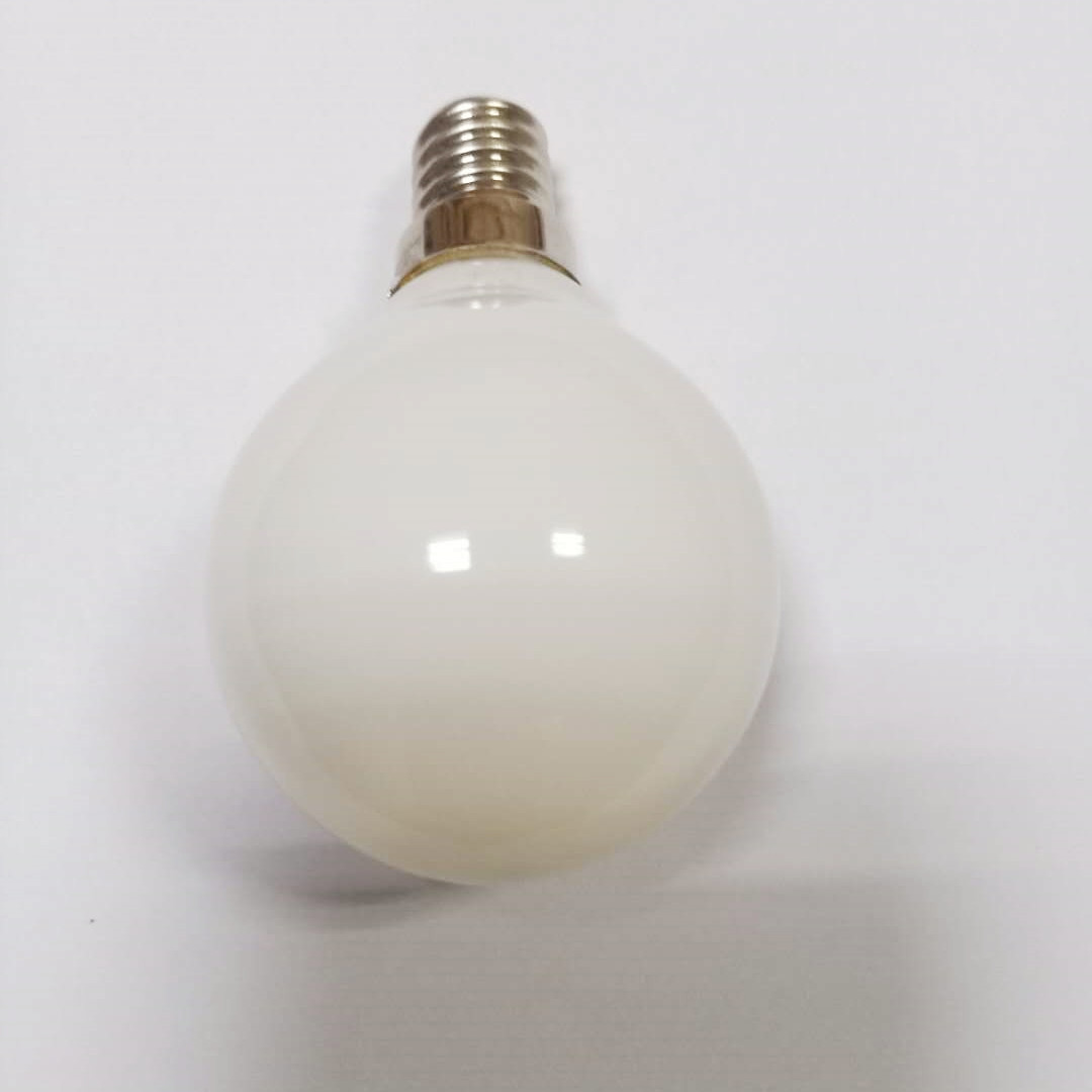 G50 Globe Bulbs Soft White 2700K Chandelier Light Bulbs Candelabra E12 Base for Ceiling Fan Lights 500LM Dimmable Milky Glass