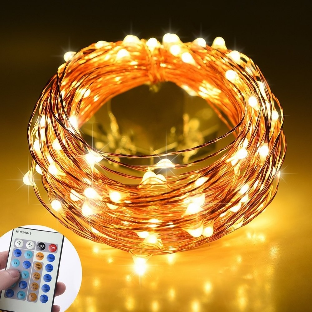 Christmas fireworks light with Dancing Remote Battery operated Dimmable Copper Wire outdoor led light