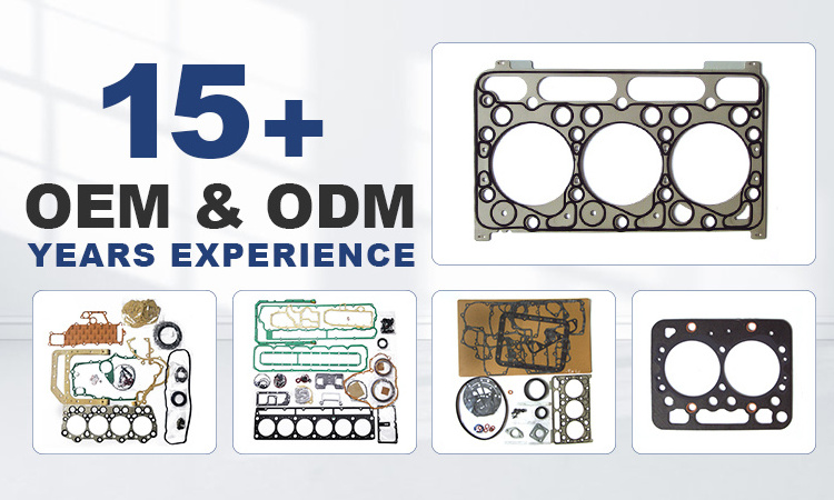 High Performance New Cylinder Head Gasket 16427-03310 Fit For Kubota D1403 Engine Tractor Rebuild Gasket Kit