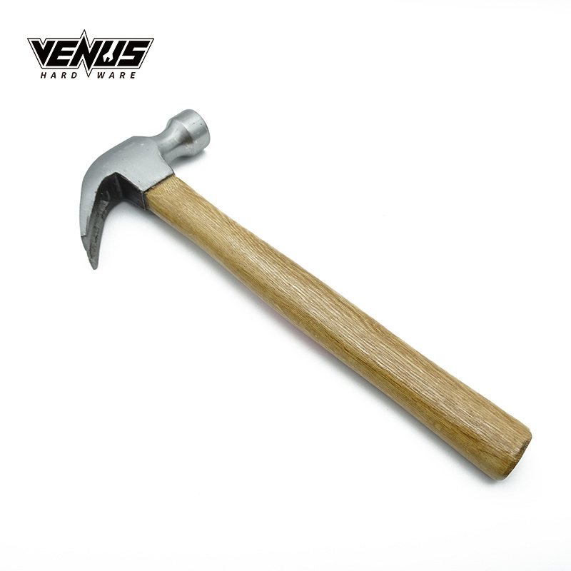 Multifunctional Double Head Carbon Steel Claw Hammer Ball Pein Hammer With Wooden Handle