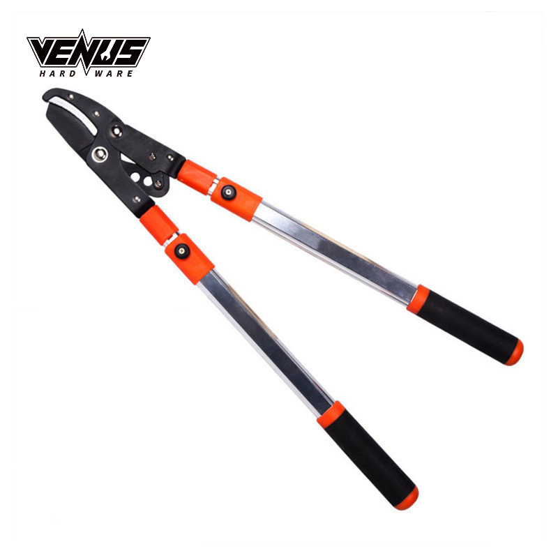 Outdoor Garden Durable Aluminum Telescopic Tree Pole Trimmer Labor-Saving Bypass Lopper With Blade