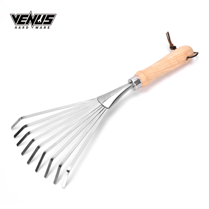 High Quality Stainless Steel Lawn Leveling Landscape Garden Roof Claw Rake Wholesale