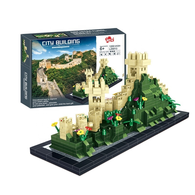 Newly Arrived Chinese The Great Wall Traditional Culture Mini Brick Mini calture Building Block Toy for Adult and Kids Gift