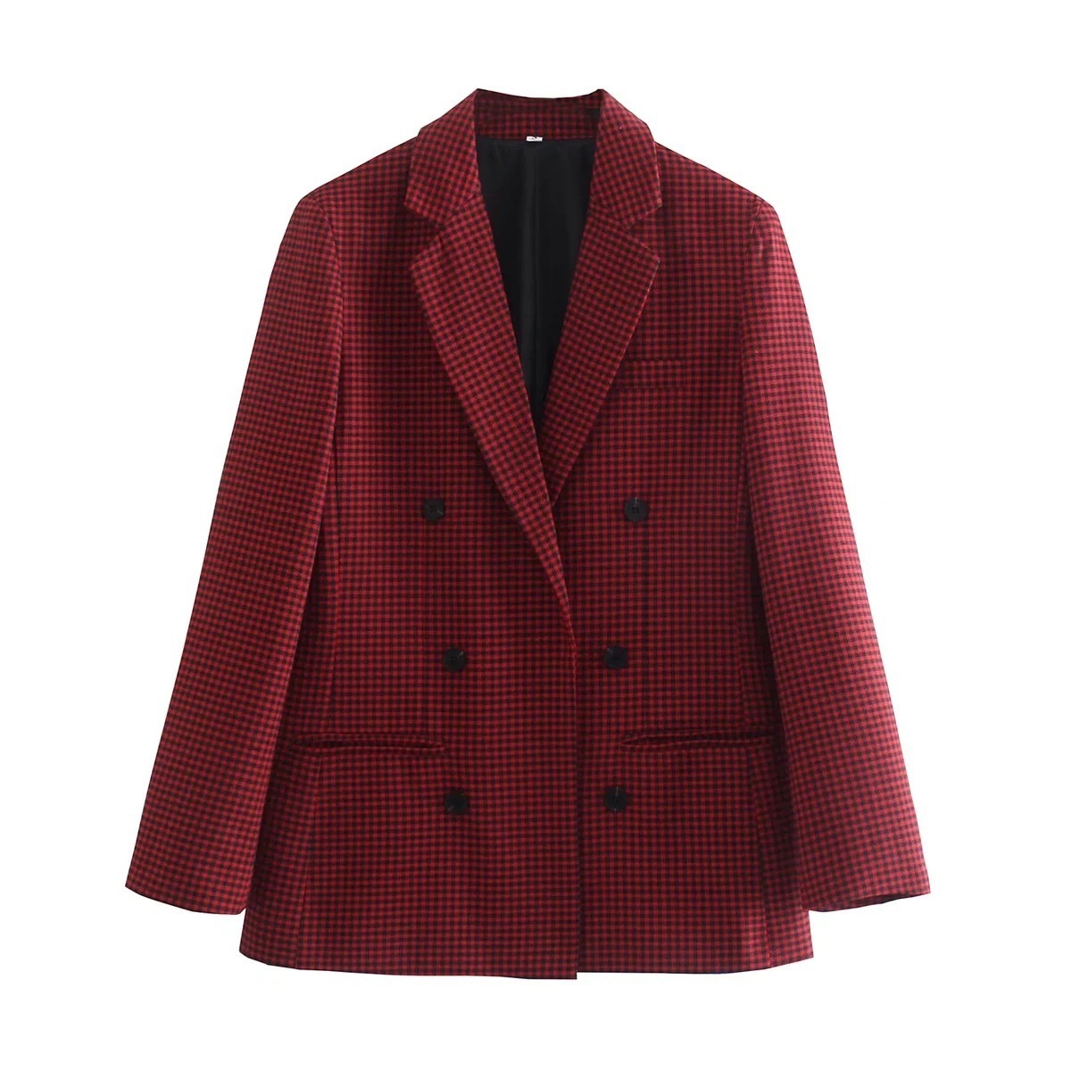 OEM Elegant Women's Plaid Blazer Suits Custom Fashion Coat Luxury Blazers 2023 Spring Winter Clothing Jacket