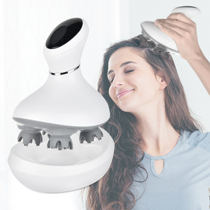 plastic brush electric scalp vibrating portable automatic machine silicone smart head massage