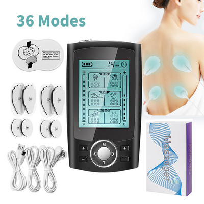 36 modes Electric Tens unit ABS Muscle Stimulator Ems Acupuncture Body Massager Herald Digital Therapy Machine For Pain Relief